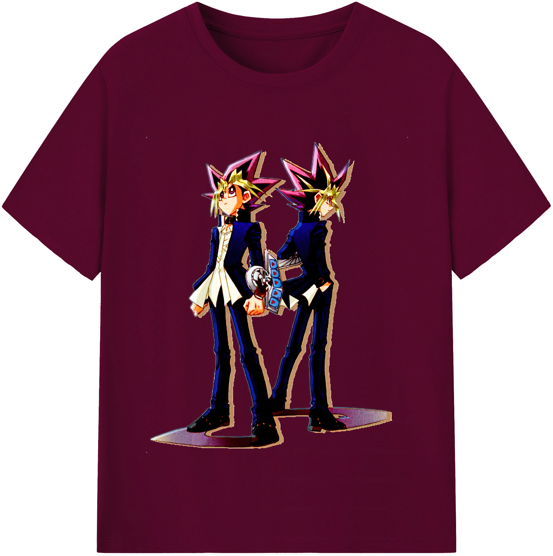 （画像用） 遊☆戯☆王 Yu-Gi-Oh! レディースカジュアルプリントTシャツ（綿100％）